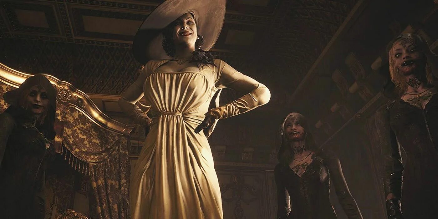 Платье леди димитреску. Леди думитреску игра. Резидент эвил 8 леди димитреску. Resident evil village леди димитреску cosplay. Димитреску леди resident evi.