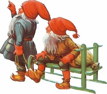 Гномик на лыжах