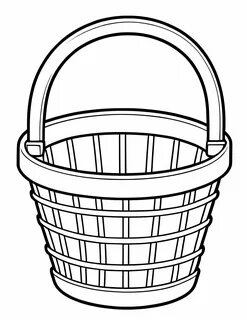 Раскраска Корзинка 25 распечатать - happybrushes