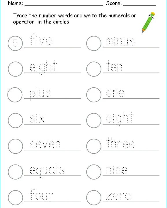 Задание write the words