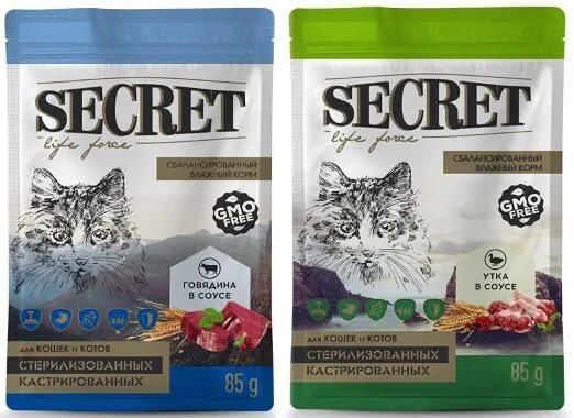 Secret Life Force корм для кошек. Секрет премиум корм для кошек. Корм секрет для стерилизованных кошек. Влажный корм для кошек Secret.