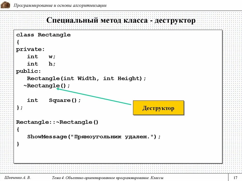 Классы c примеры