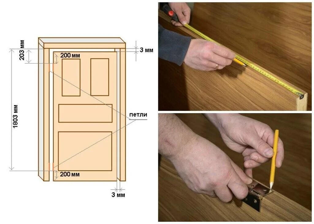 Сколько вставить межкомнатную дверь. Разметка петель и замка на межкомнатную дверь. Как правильно установить петли на межкомнатную дверь с коробкой. Высота врезки петель в межкомнатные двери. Размеры установки петель на межкомнатные двери.