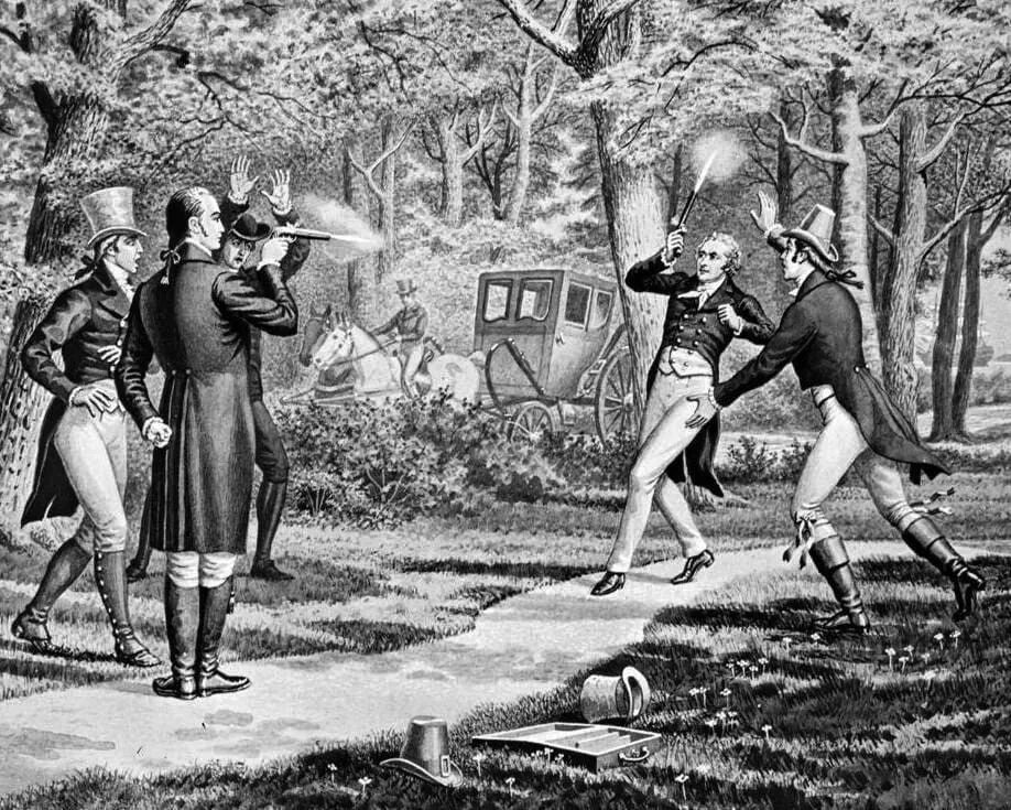 Дуэль Гамильтона и бёрра. Дуэль 19 век. Hamilton and Burr Duel. Воспоминания о дуэли