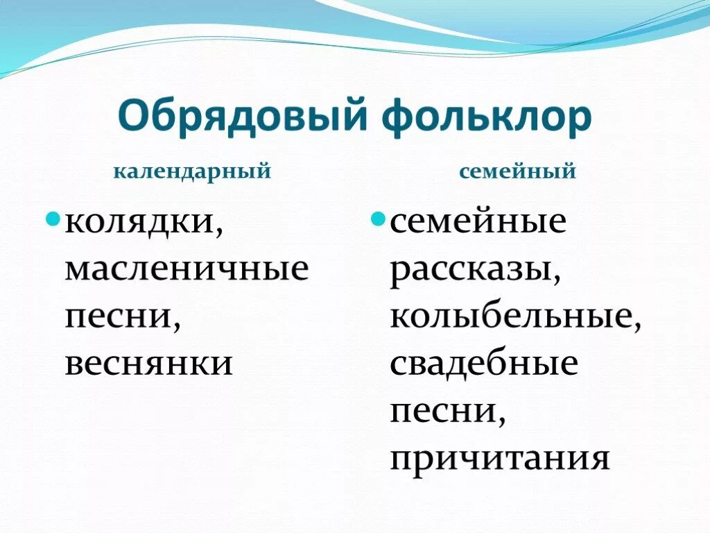 Обрядовый фольклор. Жанры обрядового фольклора. Календарный фольклор. Обрядовый и Необрядовый фольклор Жанры фольклора. Фольклор 6 класс музыка