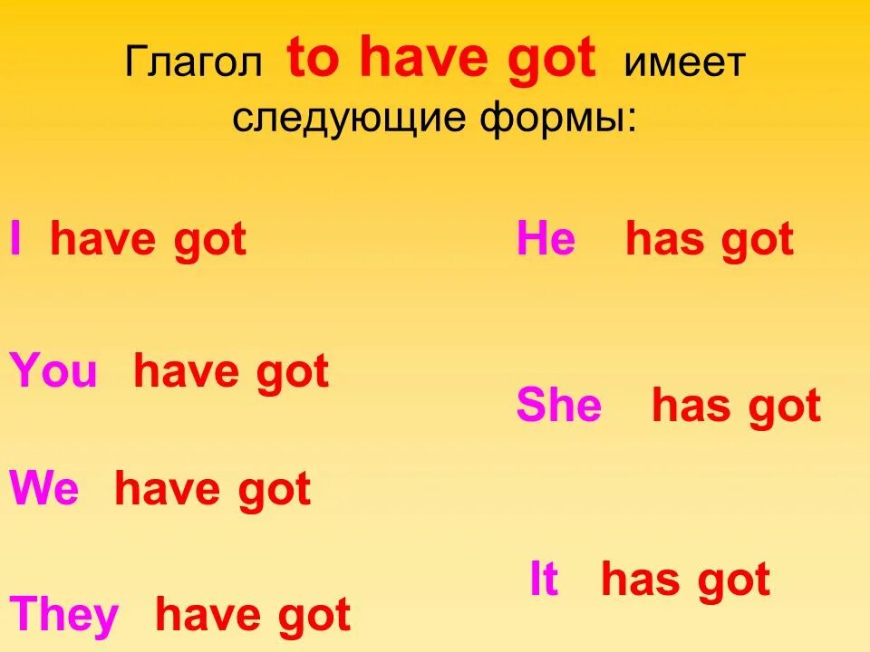 Have has two pets. To have & have got (глагол "иметь"). Глаголы have got и has got в английском языке. Глагол have has got утвердительная форма. Глагол иметь в английском.