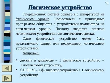 Логическое устройство компьютера