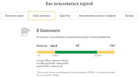 Снять деньги с билайна без комиссии