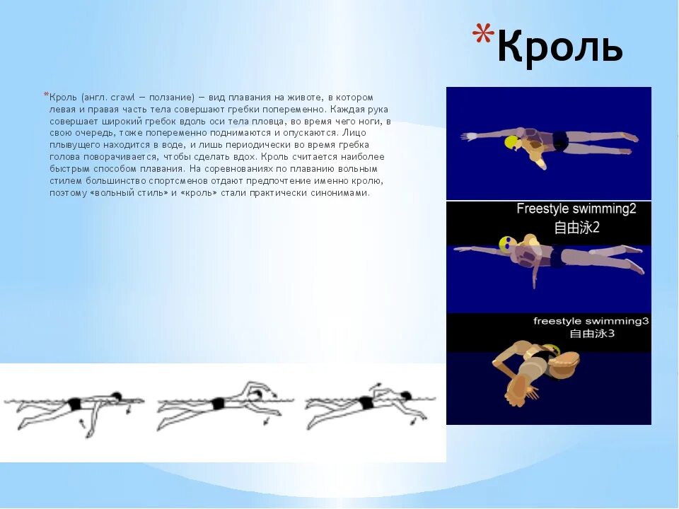 Что такое кроль. Кроль и брасс плавание. Тролль стиль плавания. Кроль плавание стили плавания. Техники плавания брасс Кроль Баттерфляй.