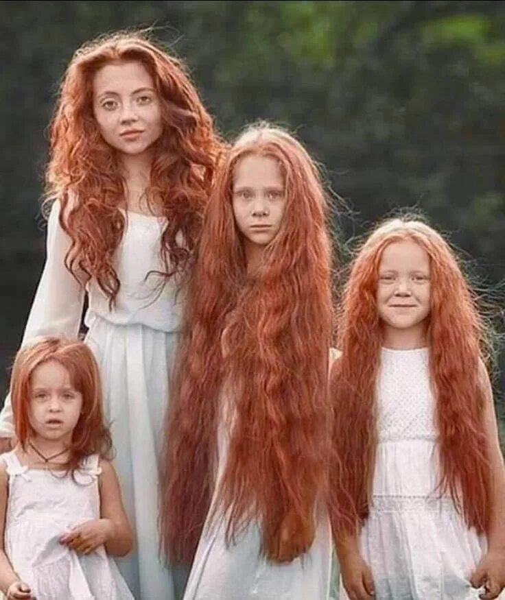 Hairy family. Длинные волосы у детей. Длинные рыжие волосы. Дети с рыжими волосами. Шикарные волосы ребенок.