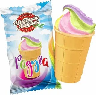 Чистая линия радуга