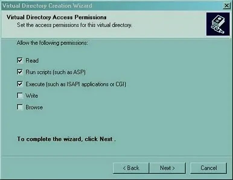 Virtual directory. Virtual directory