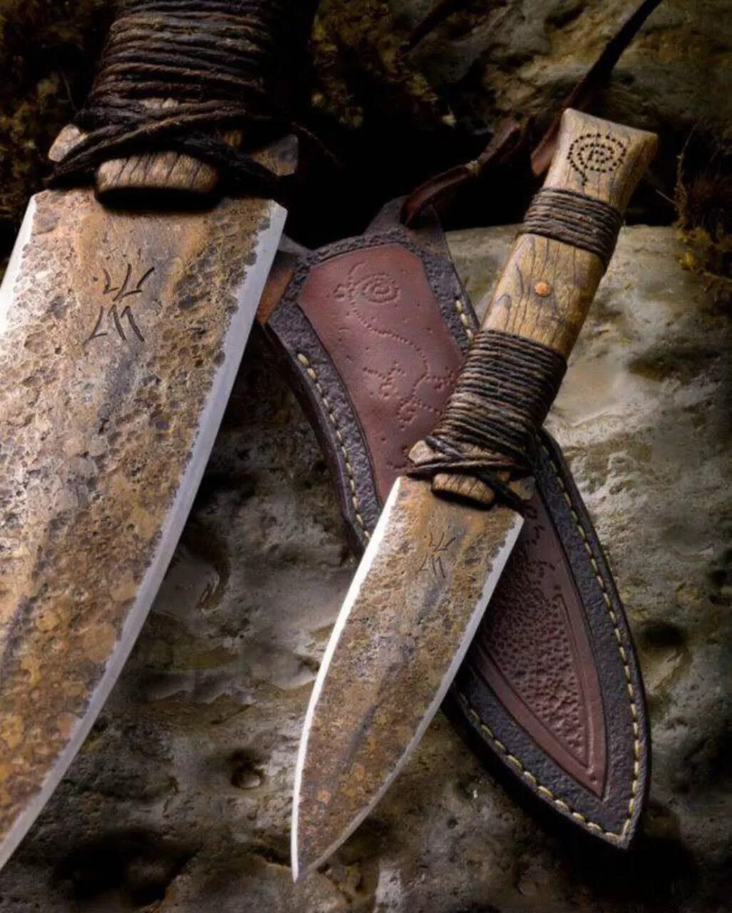 Старины ножи. Rick Marchand Knives. Славянский нож. Необычные ножи. Старинный боевой нож.