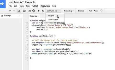 Sheet apps script