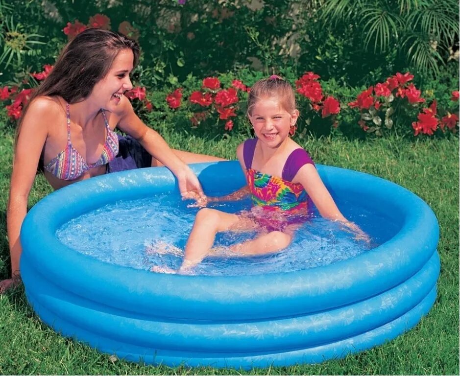 Надувной бассейн из пвх. Бассейн intex 59416. бассейн intex 58426 147*33. бассейн надувной &quot;кристалл&quot; 147*33см,. бассейн надувной детский intex (58426) 147х33см.