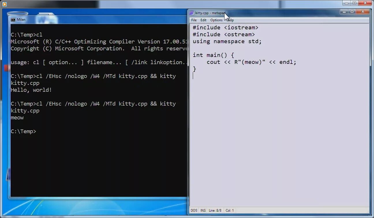 Visual studio c string