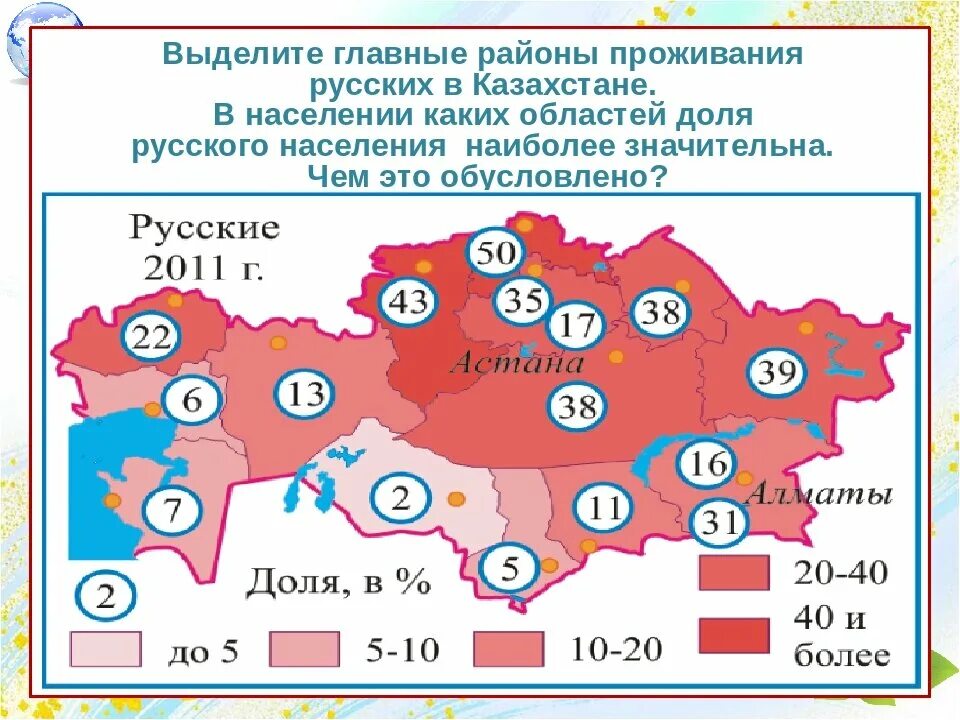 Карта казахстана сколько