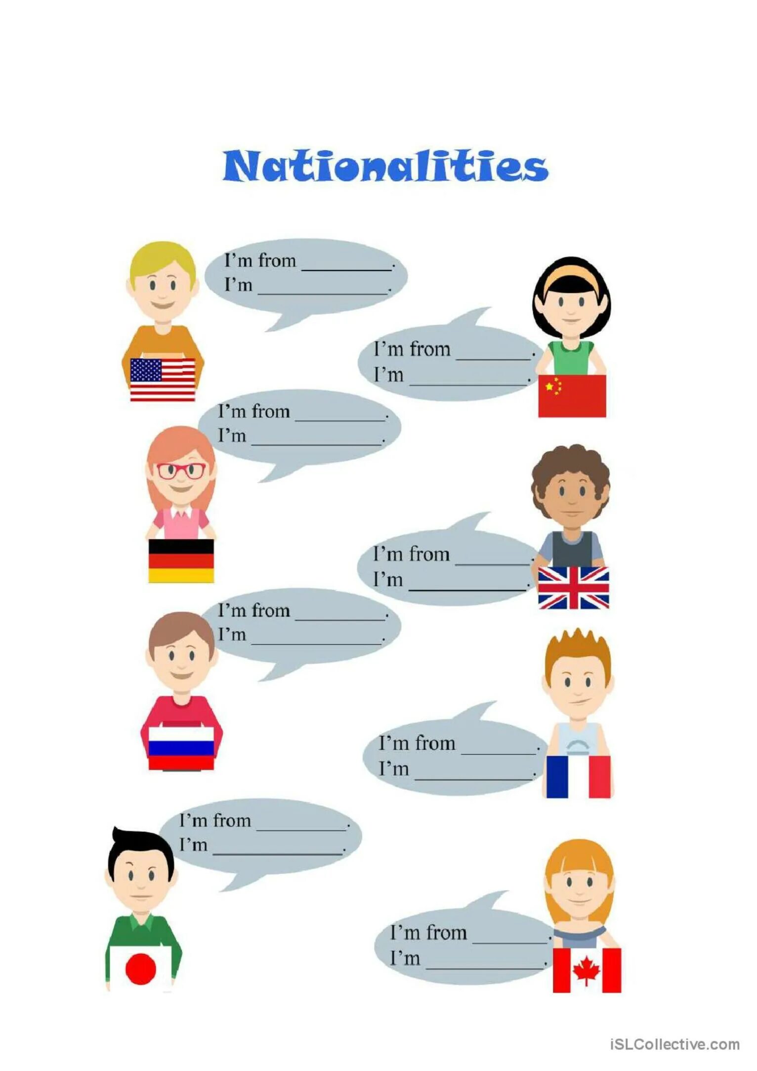 Страны на английском 5 класс. Страны и национальности на английском языке упражнения. Страны и национальности задания на англ. Nationalities для детей. Национальности на английском для детей.