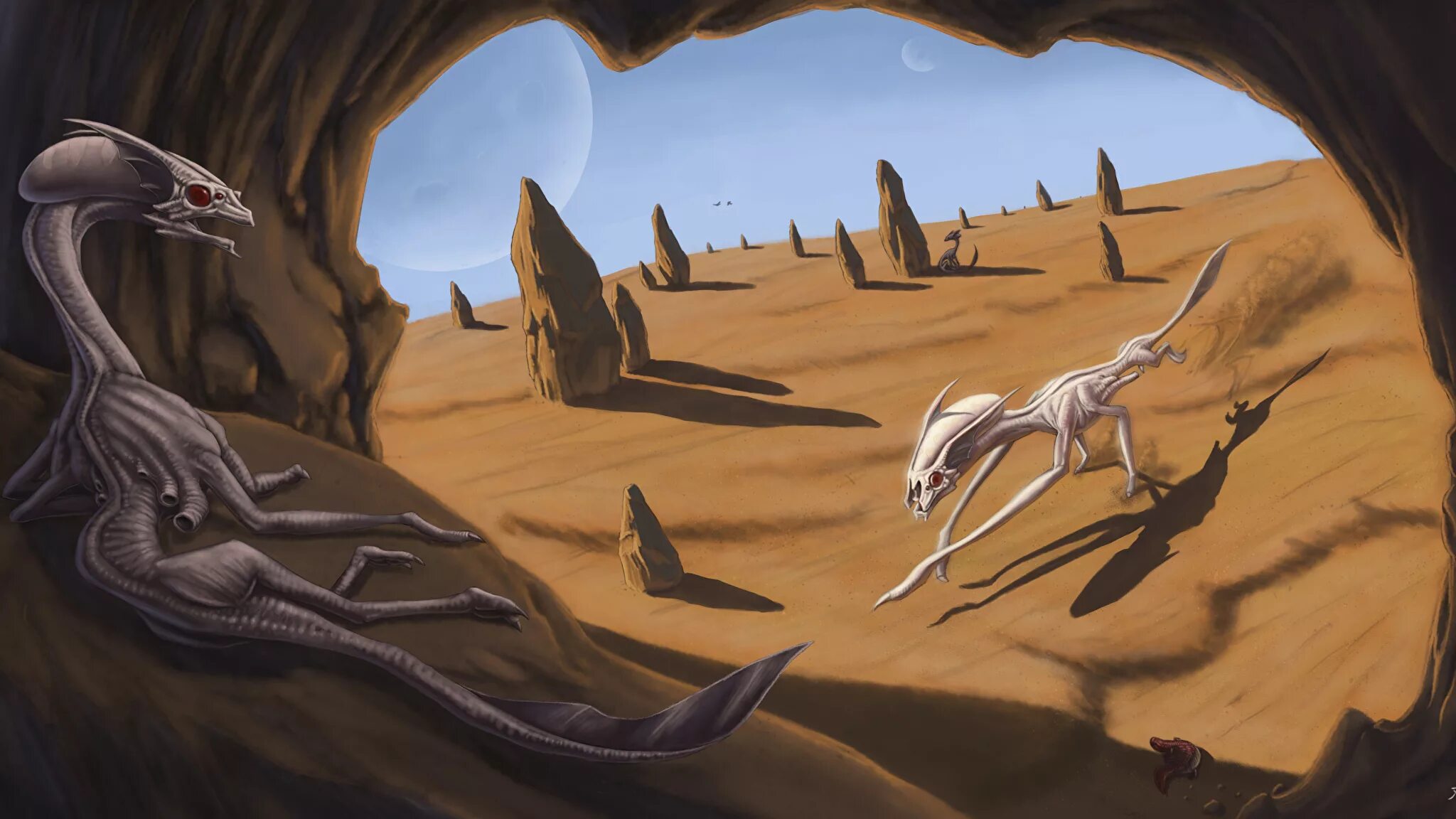 Монстры пустыни фэнтези. Фэнтези животные. Инопланетная пустыня. Монстры пустыни фэнтези. Огромные мифические существа.