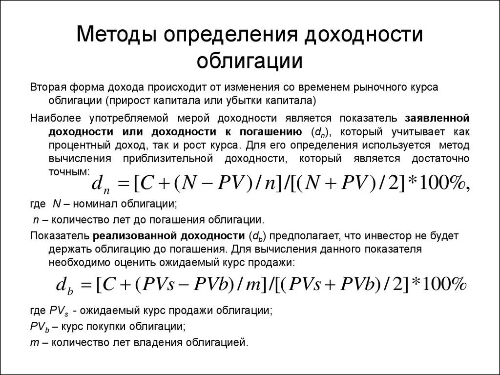 Измерение рентабельности. Методы определения рентабельности. Методы расчёта облигации. Методика оценки рентабельности. Методы определения доходности облигаций..