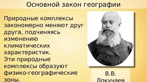 Кто сформулировал закон географической зональности