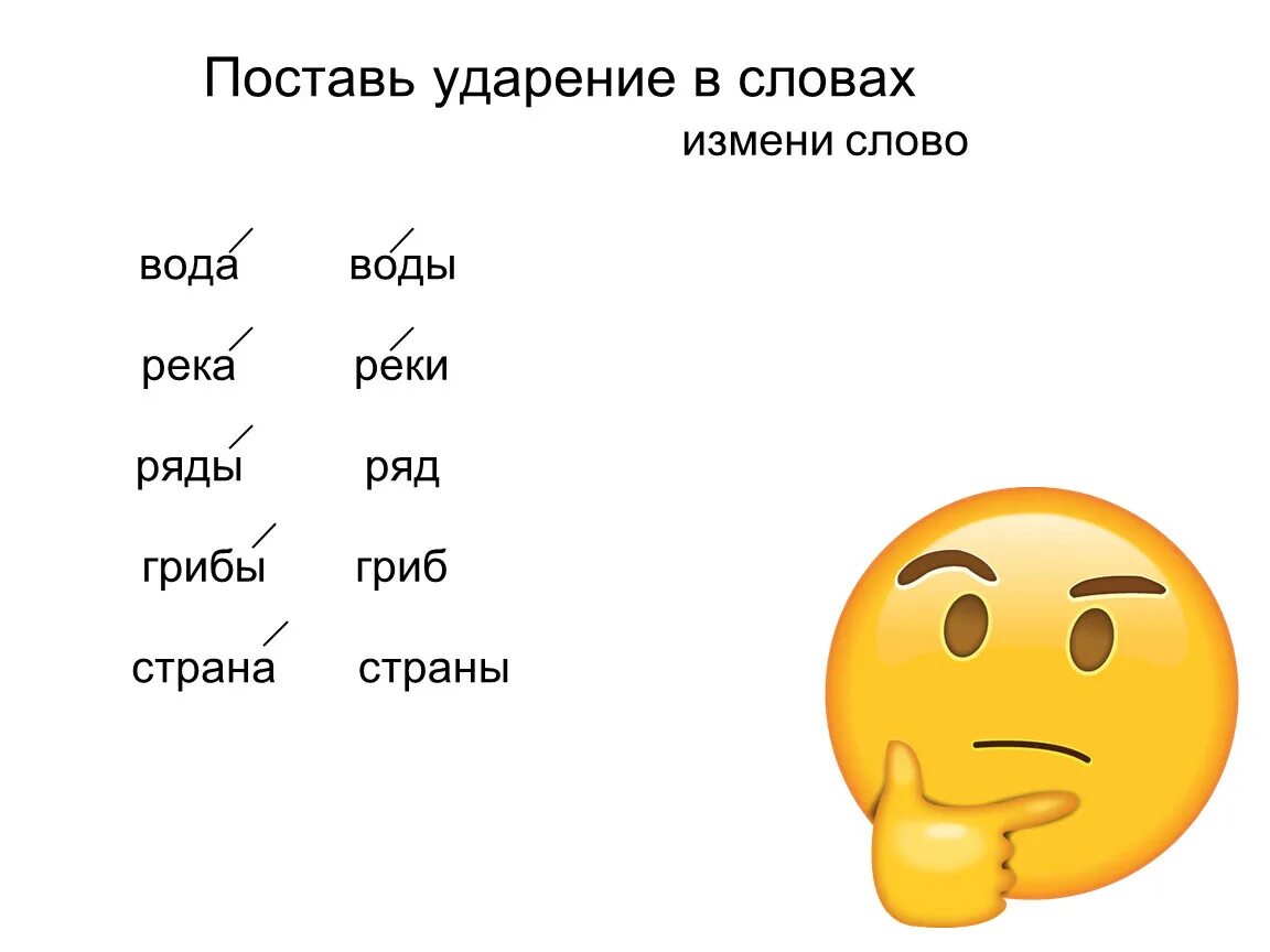 Ударение. Поставь ударение. Ударения в словах. Поставь ударение в словах.