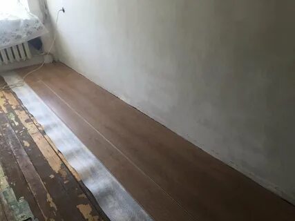 Ламинат на деревянный пол в квартире