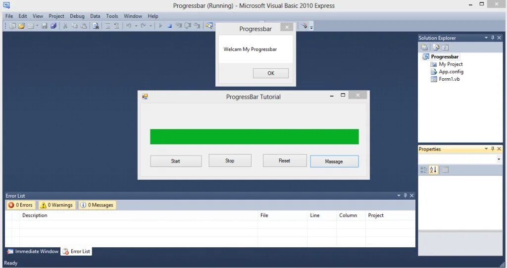 Windows forms программирование. Visual basic progressbar. progressbar visual studio. progressbar c# windows forms. winforms progressbar.