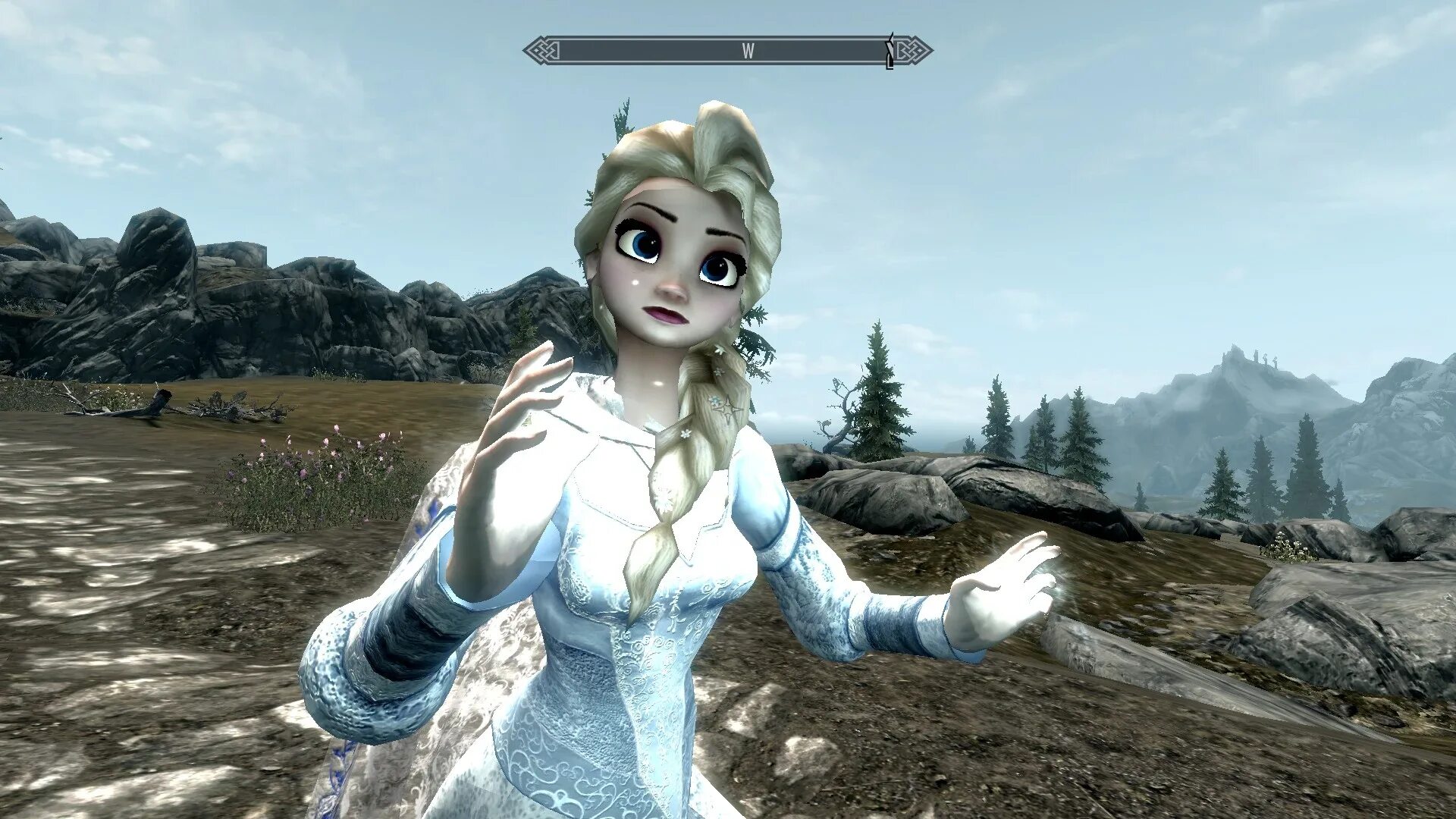 Холодный нашедшая 2. Skyrim Elsa.
