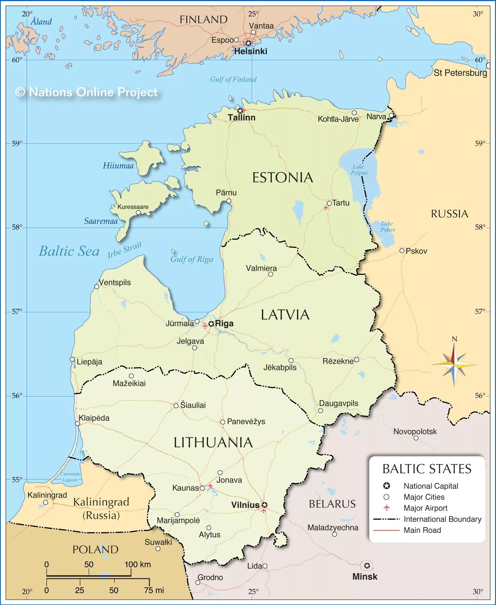 Население прибалтики на 2023. Карта Прибалтики Эстония Латвия Литва. Литва Латвия Эстония на карте границы. Карта прибалтийских стран на русском языке.