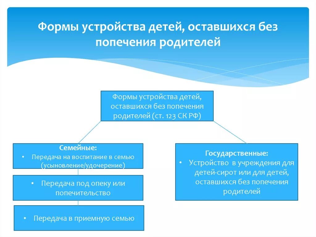 Без попечения родителей в условиях. Формы обеспечения детей оставшихся без попечения родителей. Формы устройства детей-сирот и детей оставшихся без попечения. Форма и устройство детей-сирот, оставшихся без попечения родителей. Формы усиройства детей осиавшихся бещ попеченич родителей.