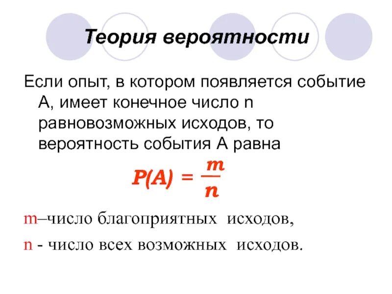 Теория вероятностей просто