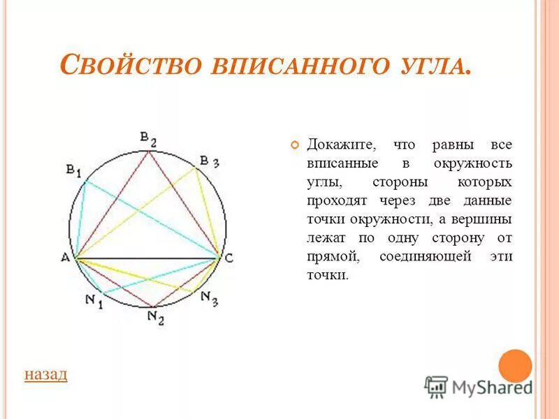 Как доказать диаметр окружности