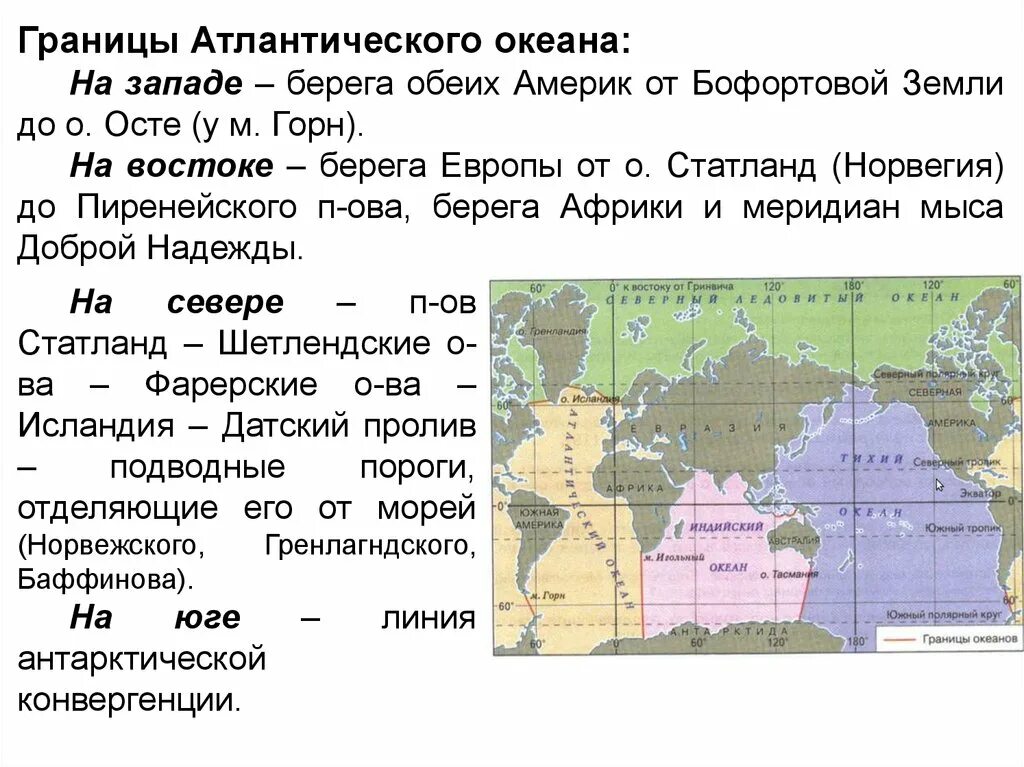 Океаны граничащие с россией. Грницы тлнтического Окен. Границы Атлантического океана. Границы Атлантического океана на карте.