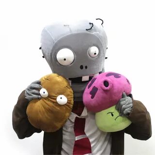 New Plants Vs. Zombies Game Character Collectible Plush Cushion Pillow.