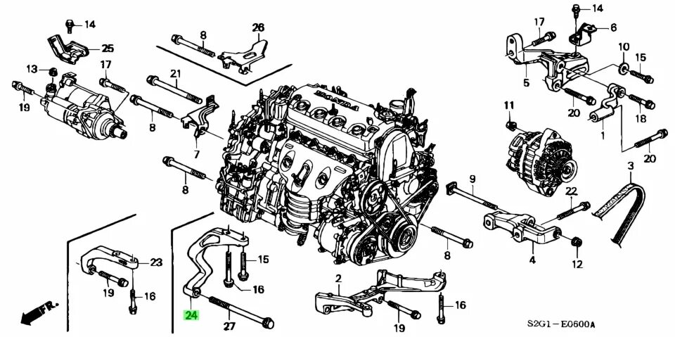 Устройство хонда аккорд. Honda HR V двигатель d16a. Honda d16a схема. Схема двигателя Хонда Цивик. Схема двигателя d16a Honda HR V.