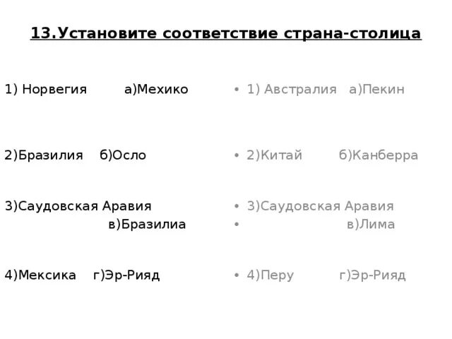 Установите соответствие страна испания. Установите соответствие Страна столица. Установите соответствие государство столица. Установить соответствие Республика столица. Установите соответствие Австралия.