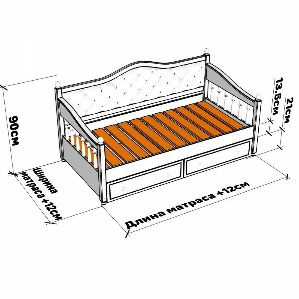 Размер матраса в кроватку. Тахта кровать Уппсала. Детская кровать (Размеры 1400*900 мм). Детская кровать тахта Уппсала. Размеры детской кровати.