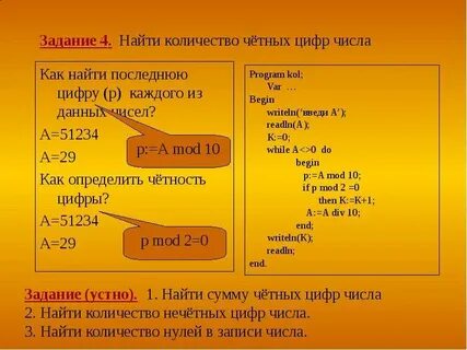 Пятизначное число найти сумму четных цифр