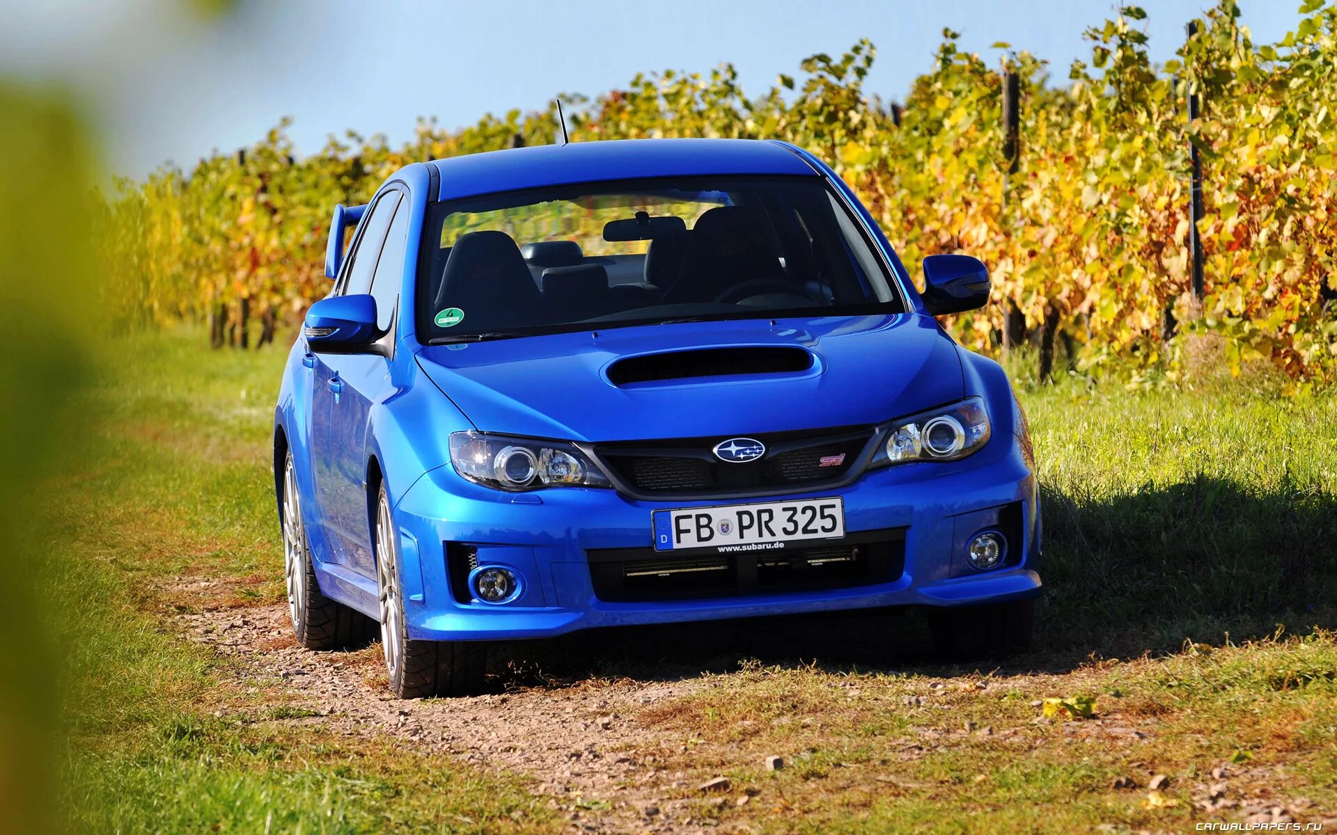 Обои стена, Subaru, Impreza, WRX, синяя, blue, субару, импреза на телефон и рабо