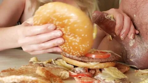 fast-food food-fetish fast-food-fuck food-porn. cum on food. 