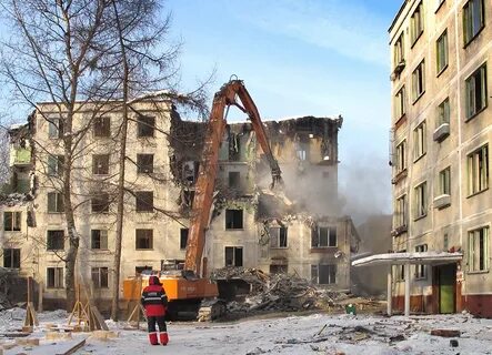 Снос домов по улице