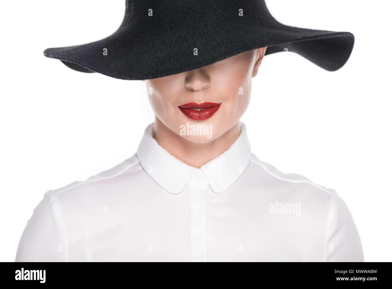 Under your hat. Face under hat.