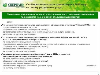 Сбербанк погребение вкладчикам
