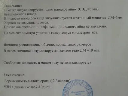 Заключение беременности 3 недели