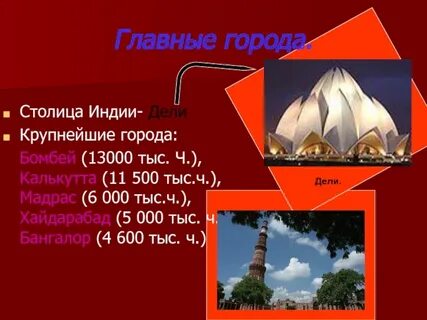 Индия дели таблица