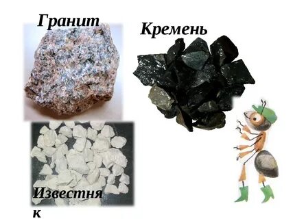 Камни гранит кремень известняк окружающий мир