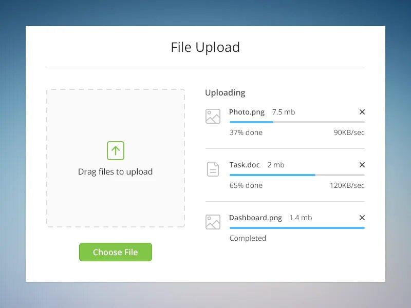 File upload server