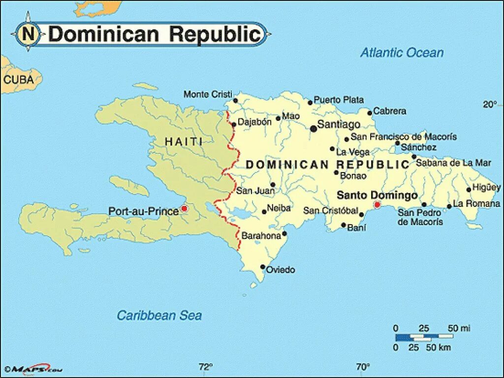 Гаити какое государство. Доминиканская Республика географическое положение на карте. Гаити и Доминиканская Республика на карте. Доминиканская Республика политическая карта. Географическое расположение Доминиканской Республики.