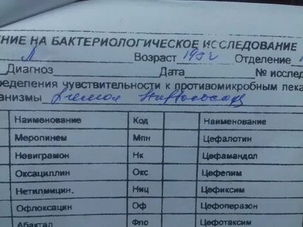 Сдать мазок